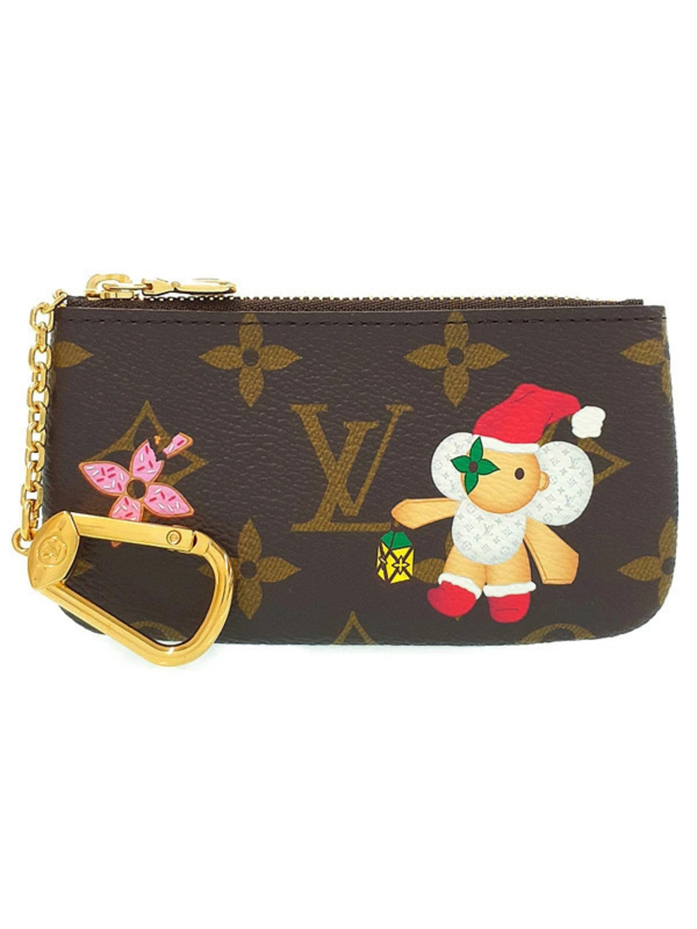 Louis Vuitton Monogram Card Key Case Wallet Pochette Vivienne Keyring Coin